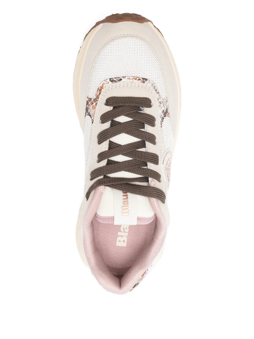 Blauer Lynn 01 Panelled Sneakers In White