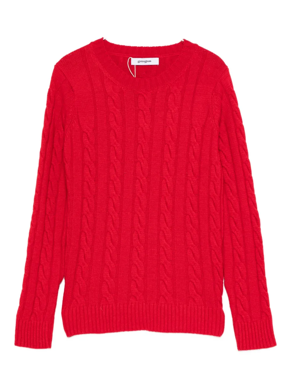 Gimaguas Braid Cable-knit Sweater In Red