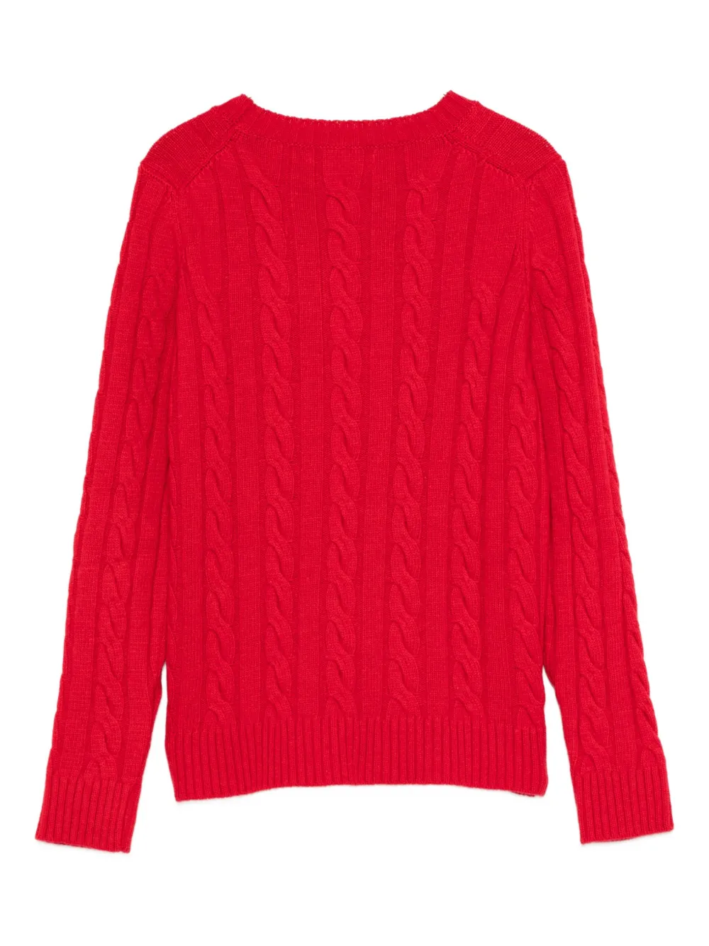Gimaguas Braid Cable-knit Sweater In Red