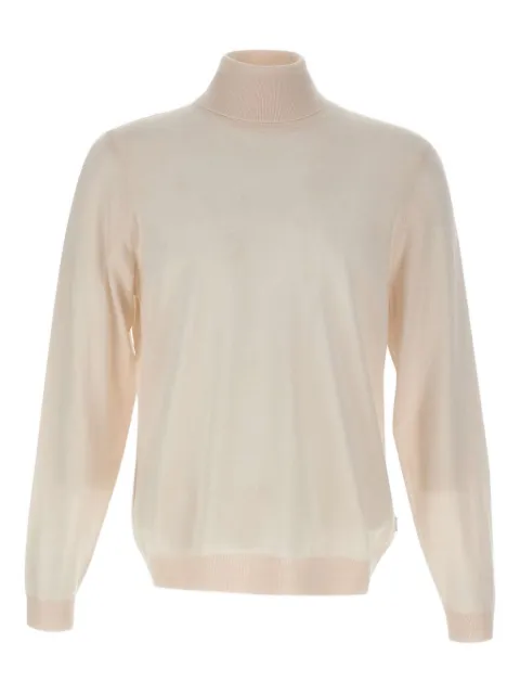 BOSS jersey de lana con cuello alto