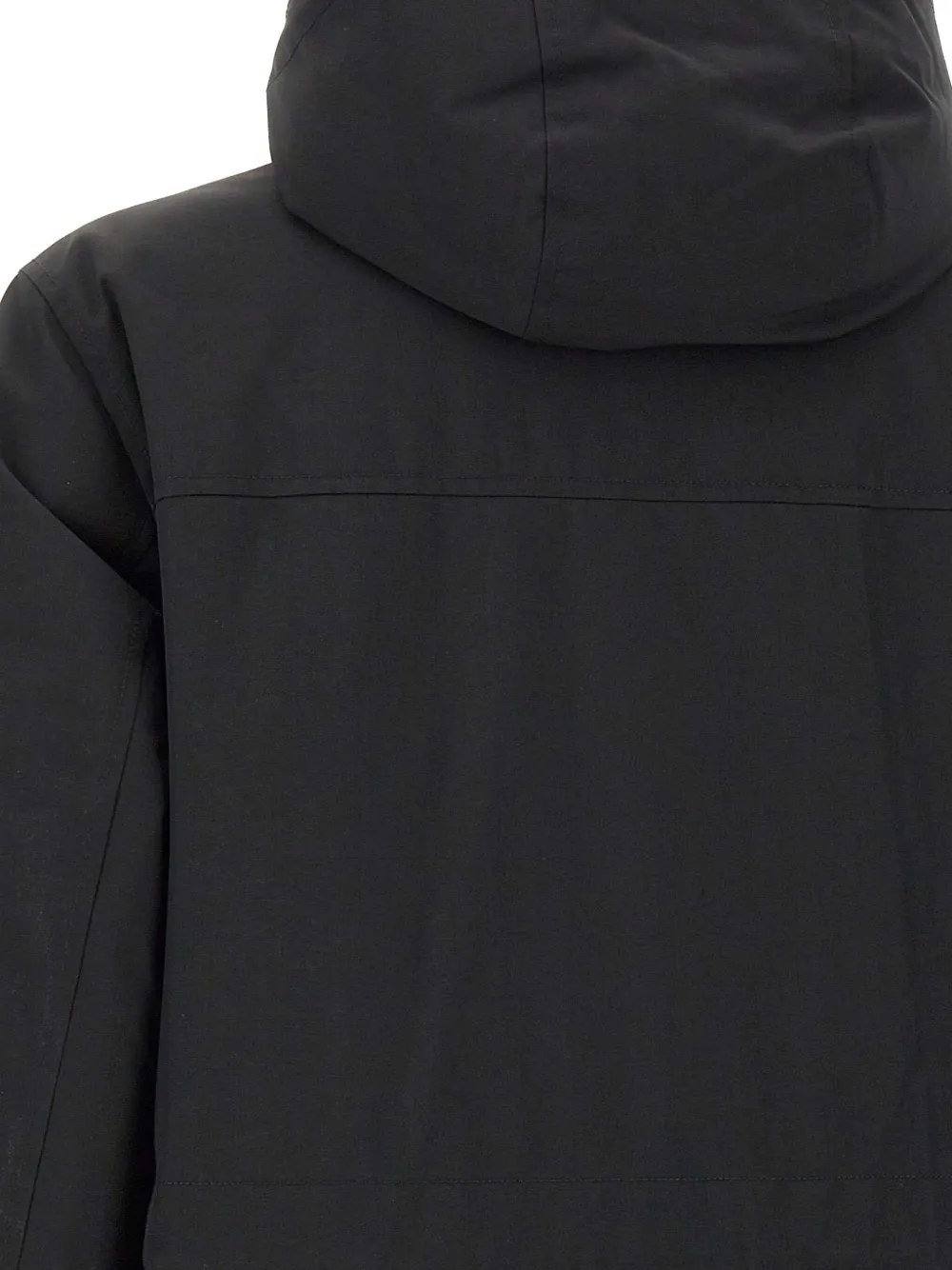 BOSS Gewatteerd jack met capuchon Zwart