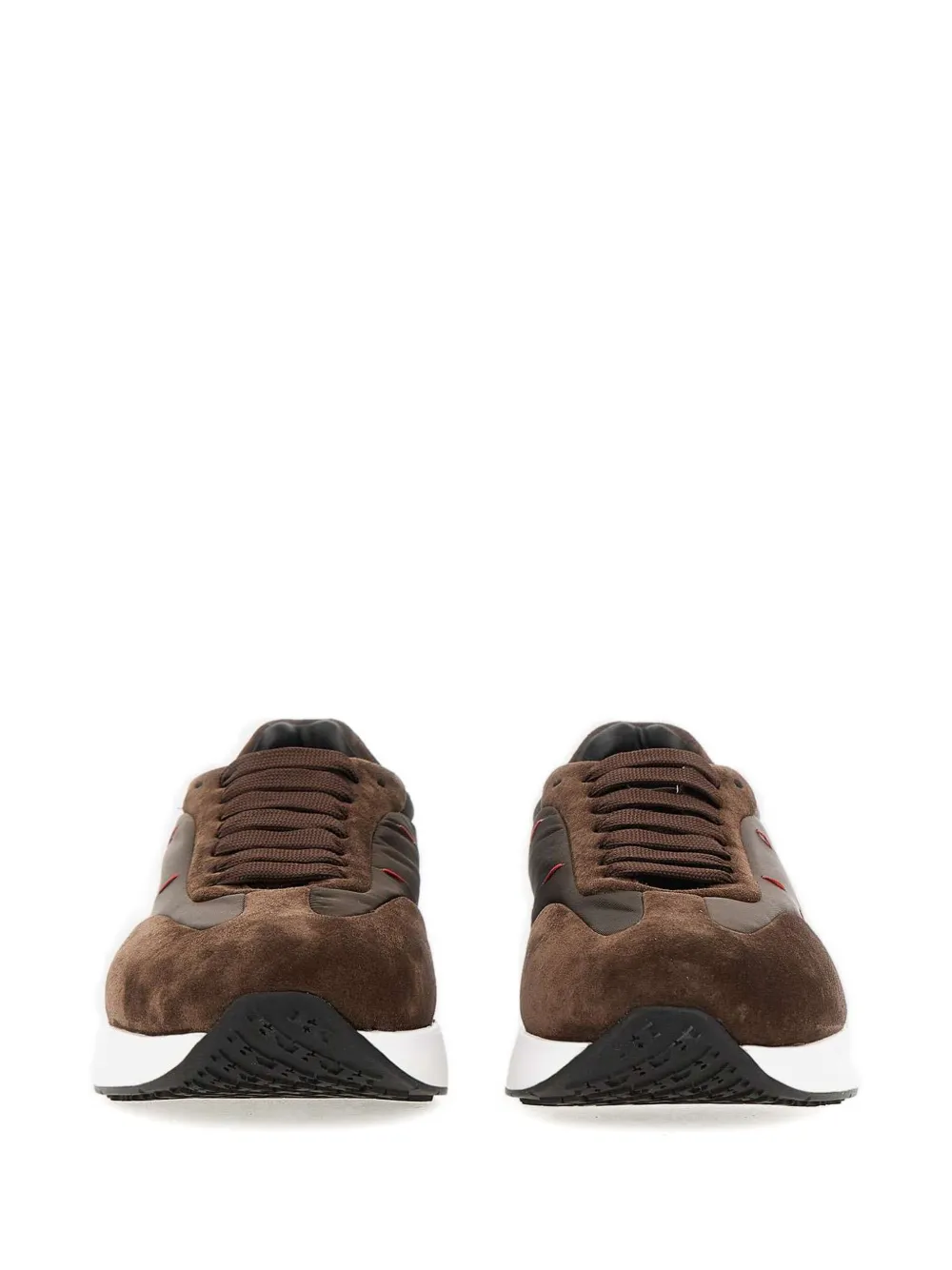 Kiton Suède sneakers Bruin