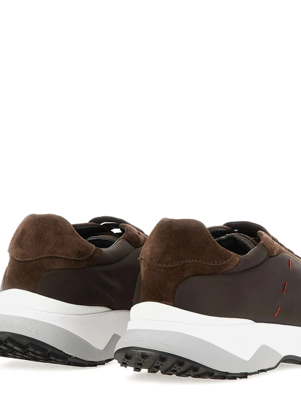 Kiton Suède sneakers Bruin