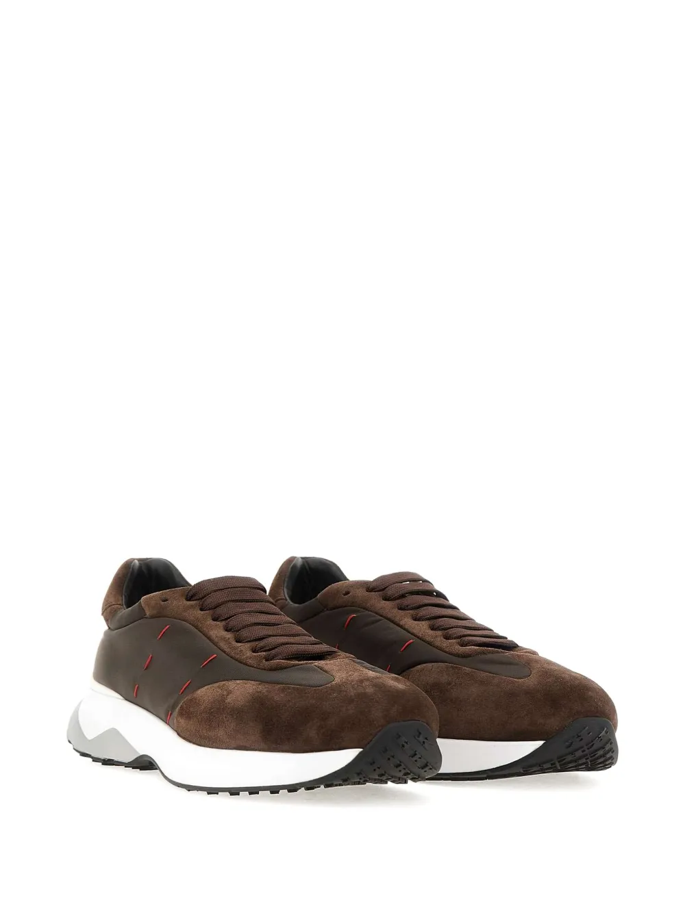 Kiton baskets en daim à lacets | Baskets basses | Image 2