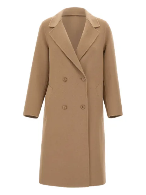 kaos double-breasted logo button coat