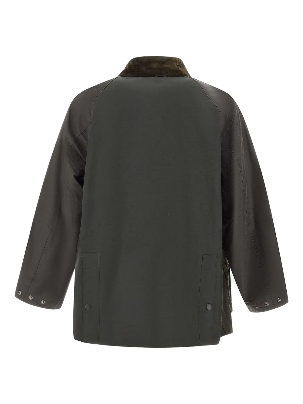 Barbour Patchwork Corduroy Collar Jacket In Green