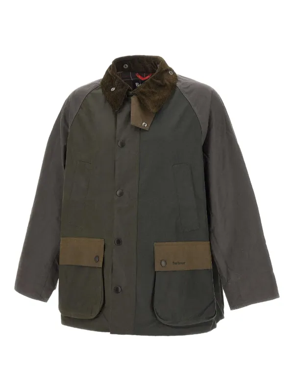 Barbour グレー コーデュロイ襟ジャケット UK20 Barbour グレー