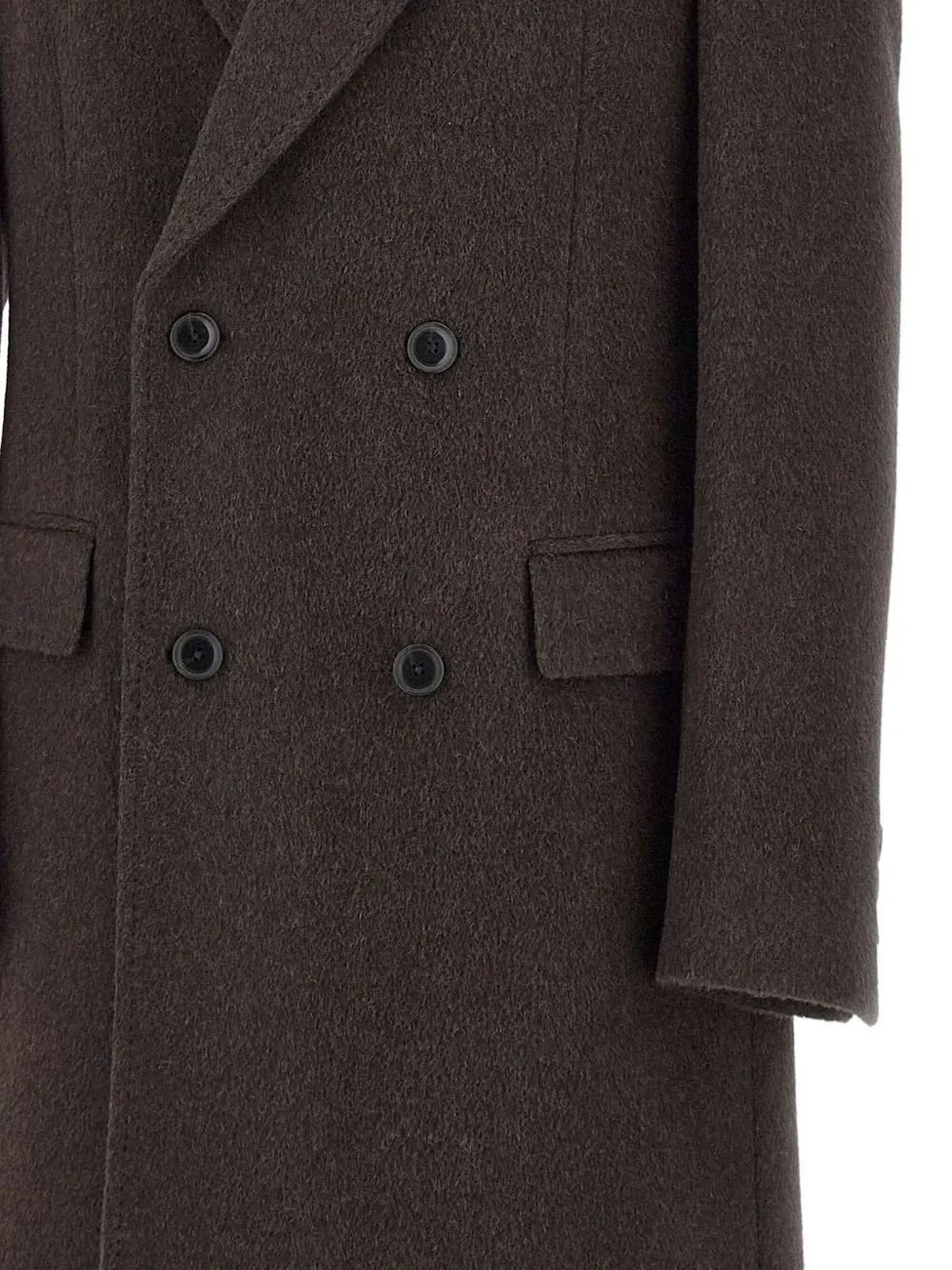 BOSS Jas met dubbele rij knopen Bruin