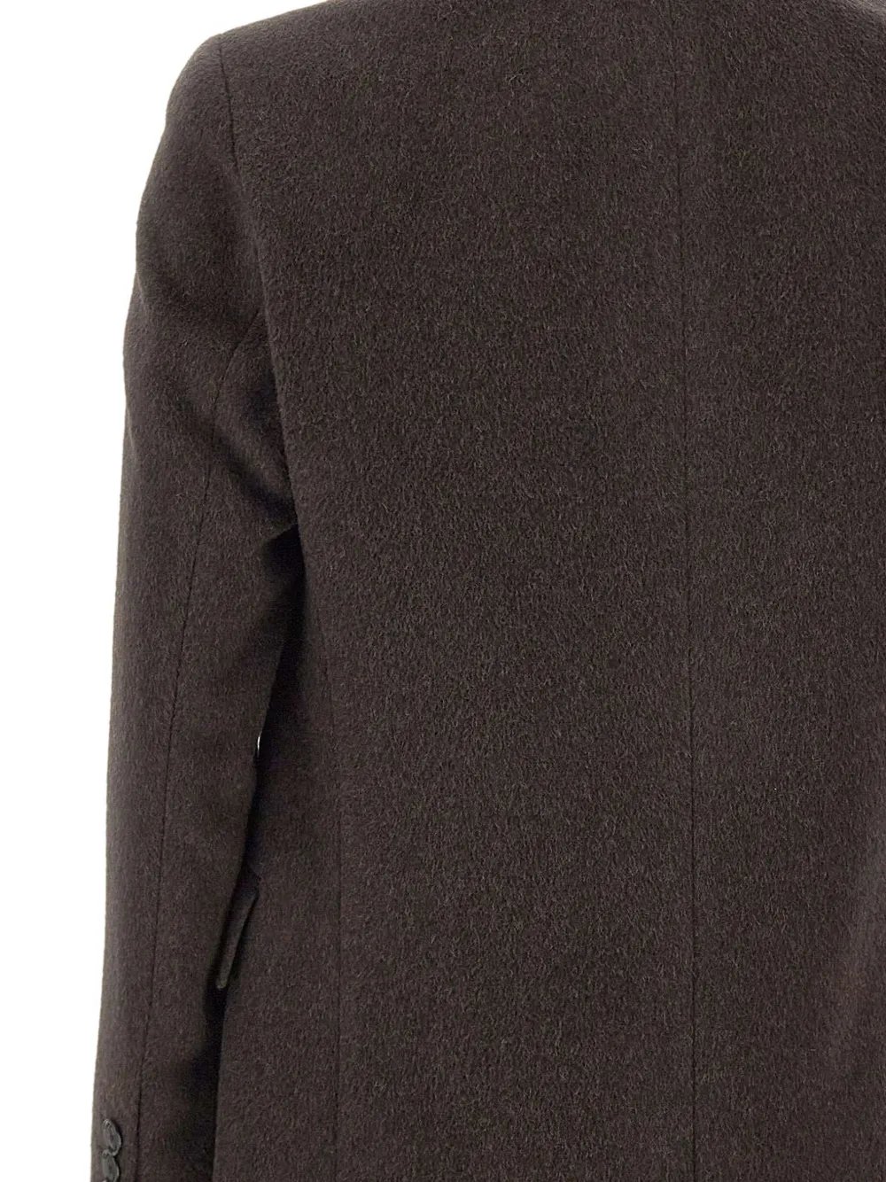 BOSS Jas met dubbele rij knopen Bruin