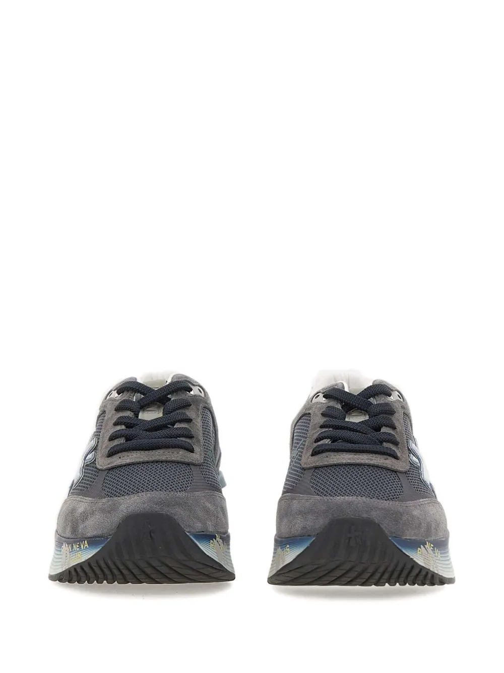 Premiata Sneakers met logo en hak Blauw