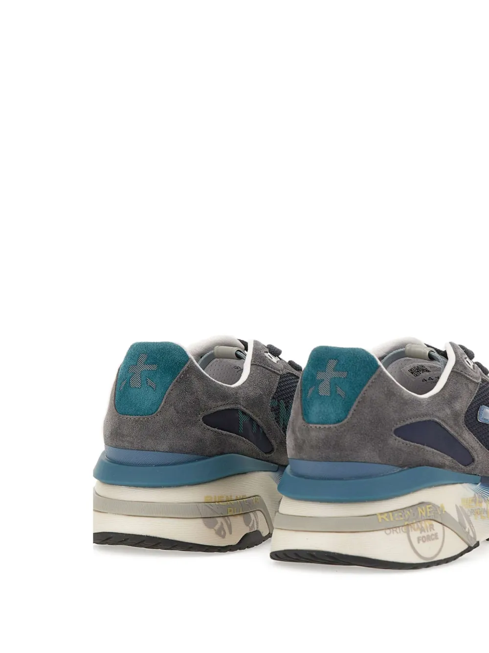 Premiata Sneakers met logo en hak Blauw