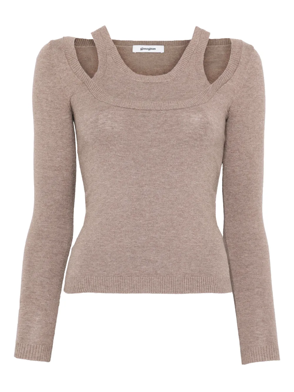Gimaguas Étoile double-layer sweater | Neutrals | Image 1