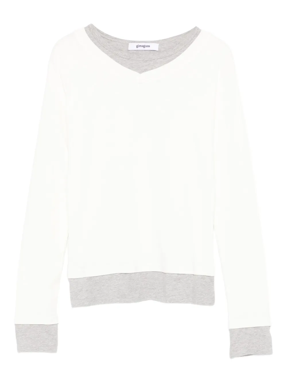Gimaguas Sam double-layer T-shirt - Bianco