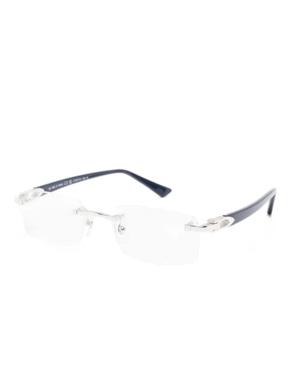 Cartier Eyewear C ドゥ カルティエ メガネフレーム | ブラック