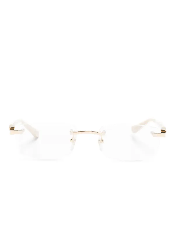 Cartier Eyewear C ドゥ カルティエ メガネフレーム | ゴールドトーン