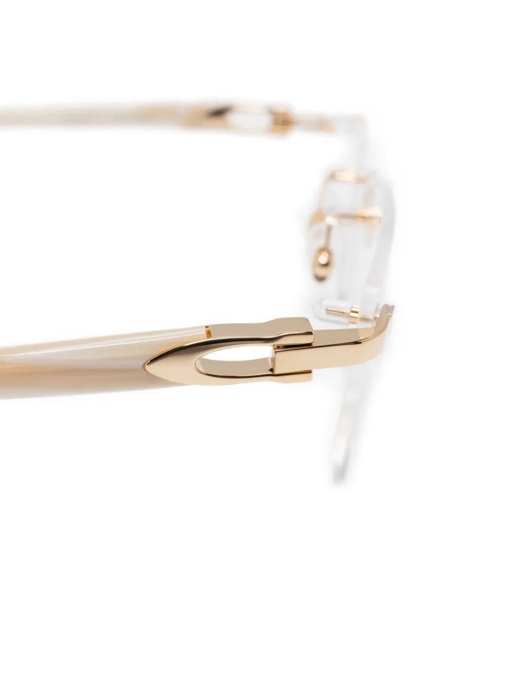 Cartier Eyewear C ドゥ カルティエ メガネフレーム | ゴールドトーン