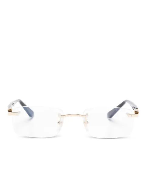 Cartier Eyewear lentes rectangulares sin armazón