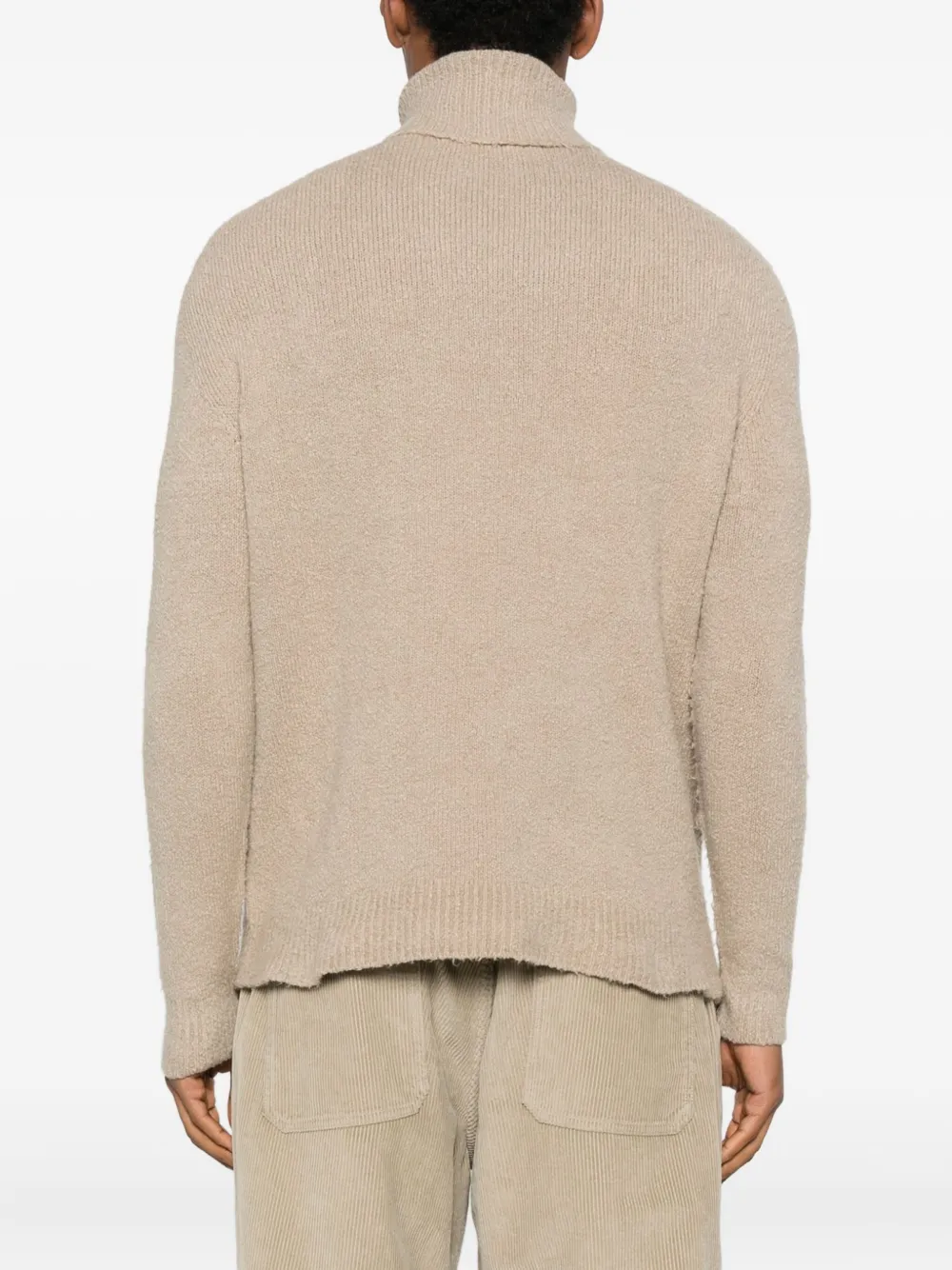 Original Vintage Style Turtleneck Sweater In Pink