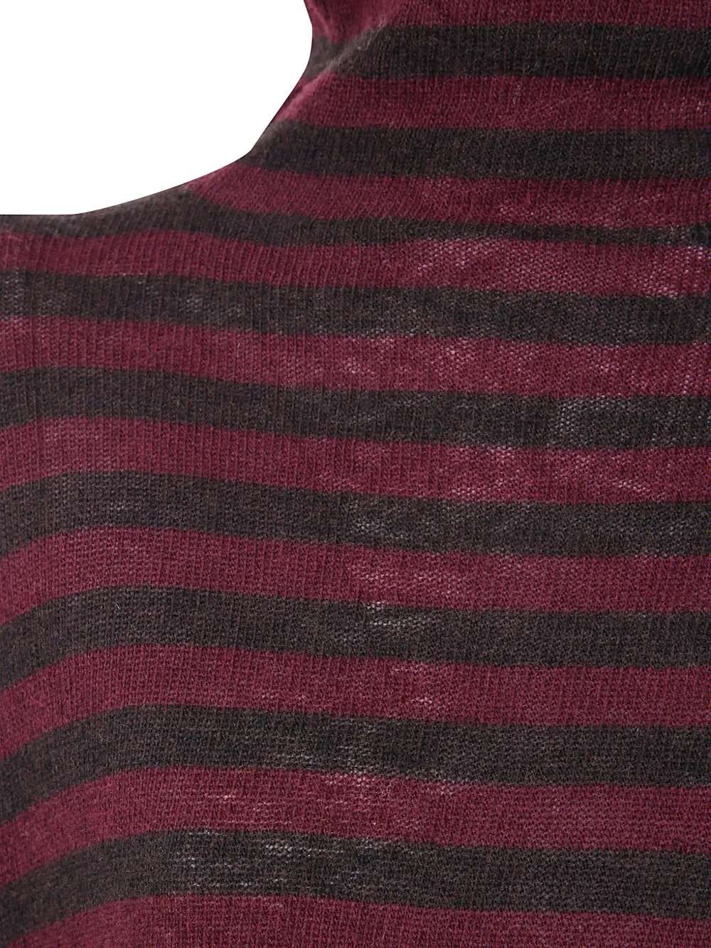 Base Extrafine Merino Wool Striped Turtleneck In Multi