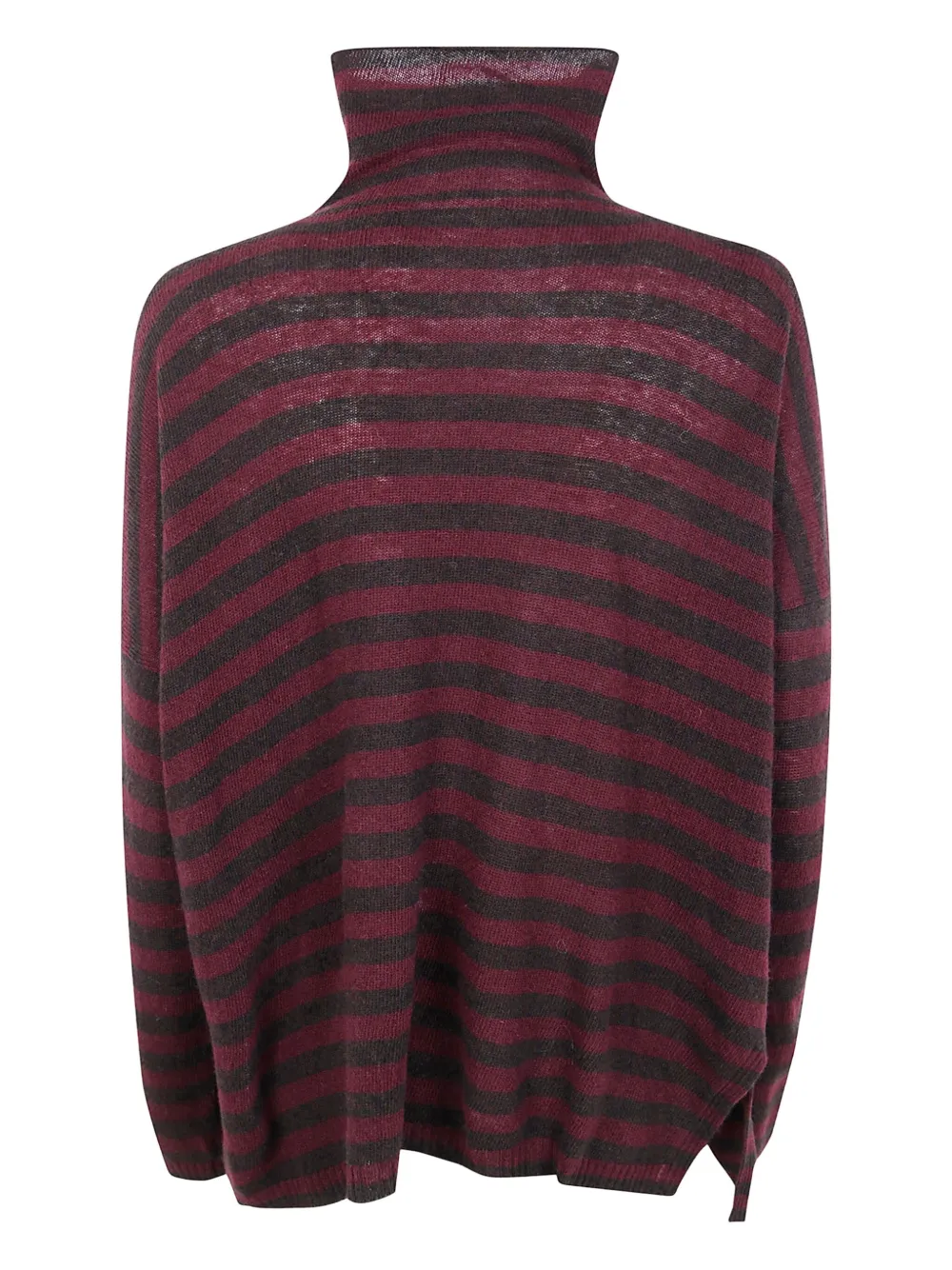 Base Extrafine Merino Wool Striped Turtleneck In Multi