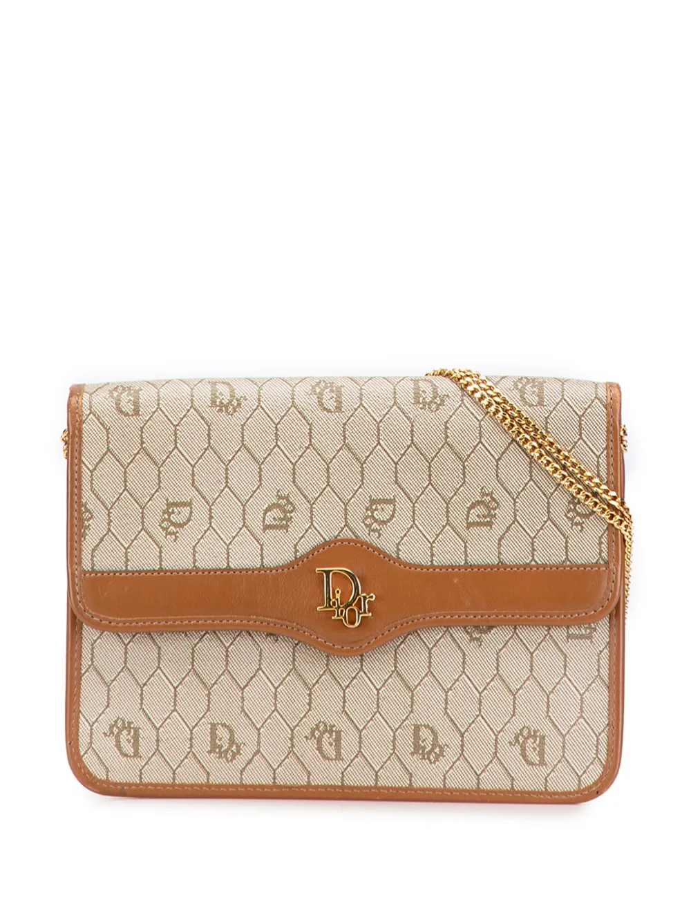 Christian Dior Pre-Owned 20th Century ハニカム コーテッドキャンバス チェーン ショルダーバッグ - Christian Dior Pre-Owned 20th Century ハニカム コーテッドキャンバス チェーン ショルダーバッグ -