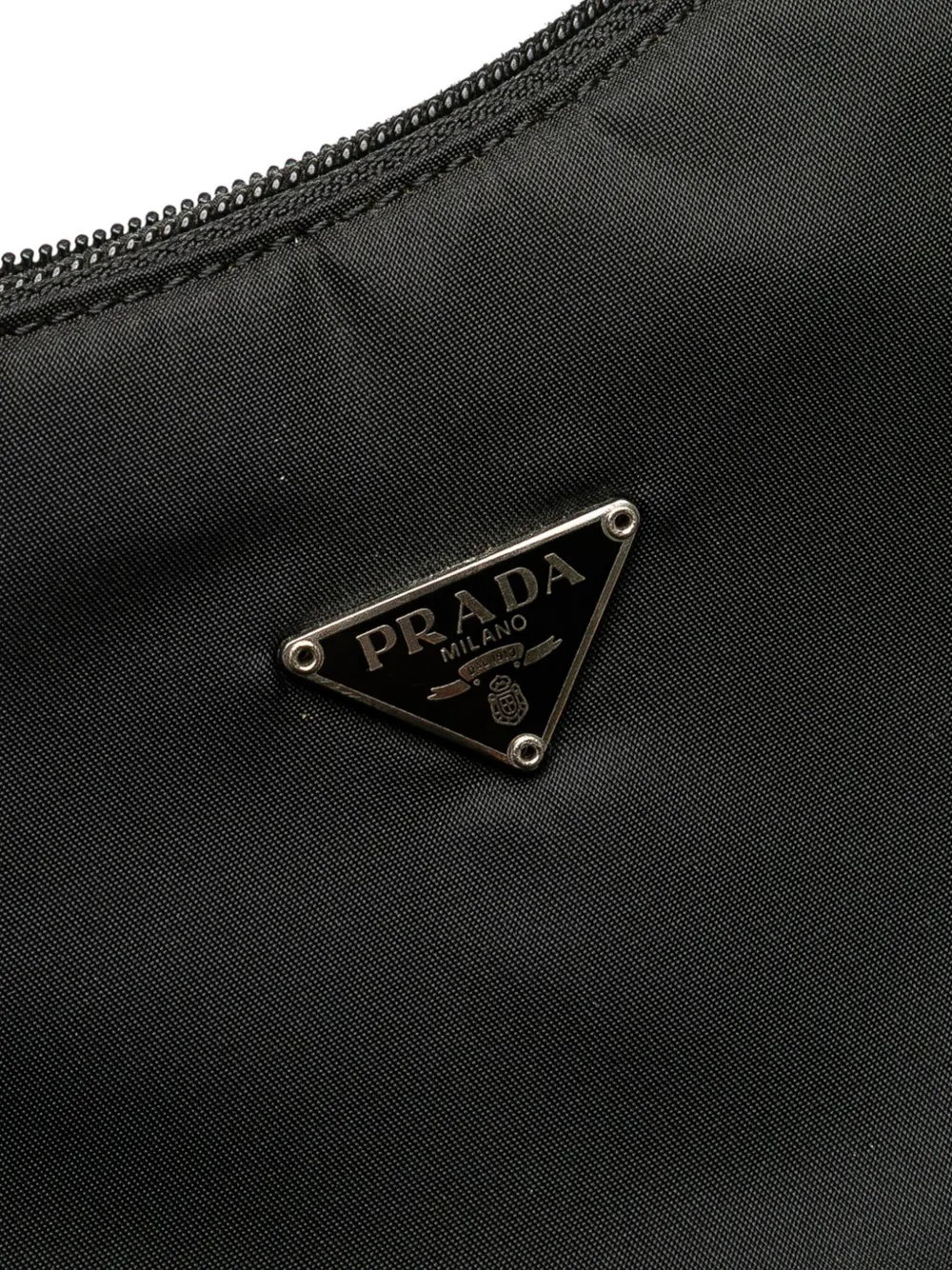 Pre-owned Prada 2000-2013 Mini Tessuto Sport Shoulder Bag In Black