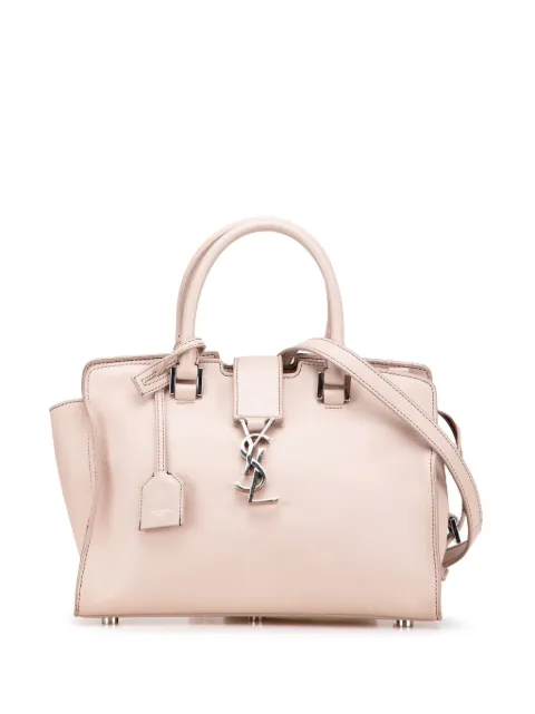 Saint Laurent Pre-Owned 2017 Baby Leather Monogram Downtown Cabas satchel