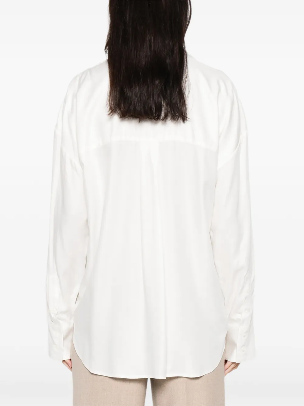 Robert Friedman Buttoned Top In White