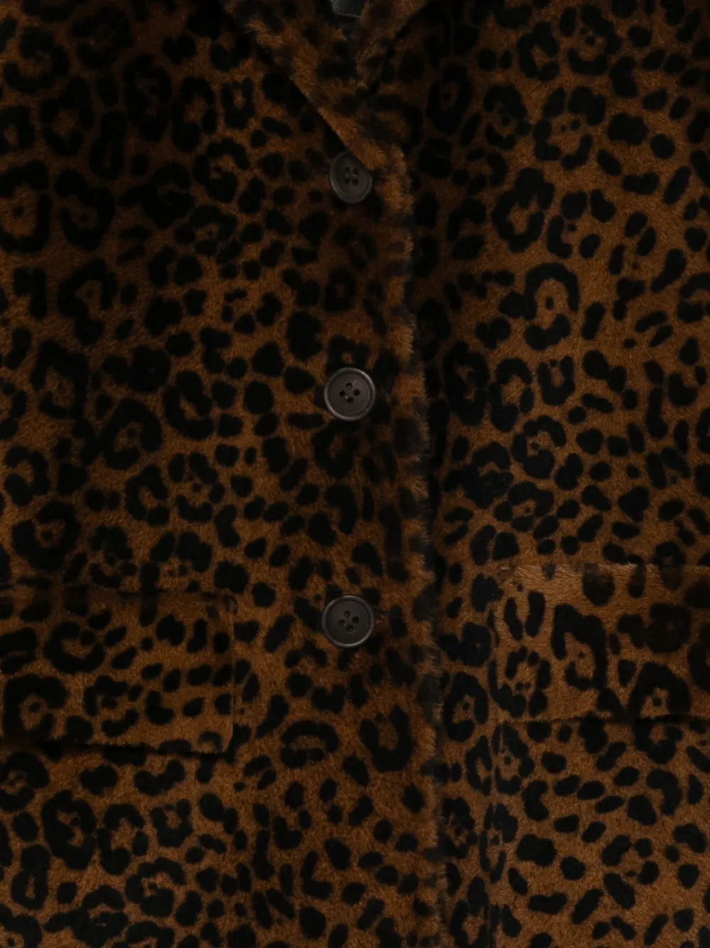 Santoro Button Leopard-print Jacket In Multi