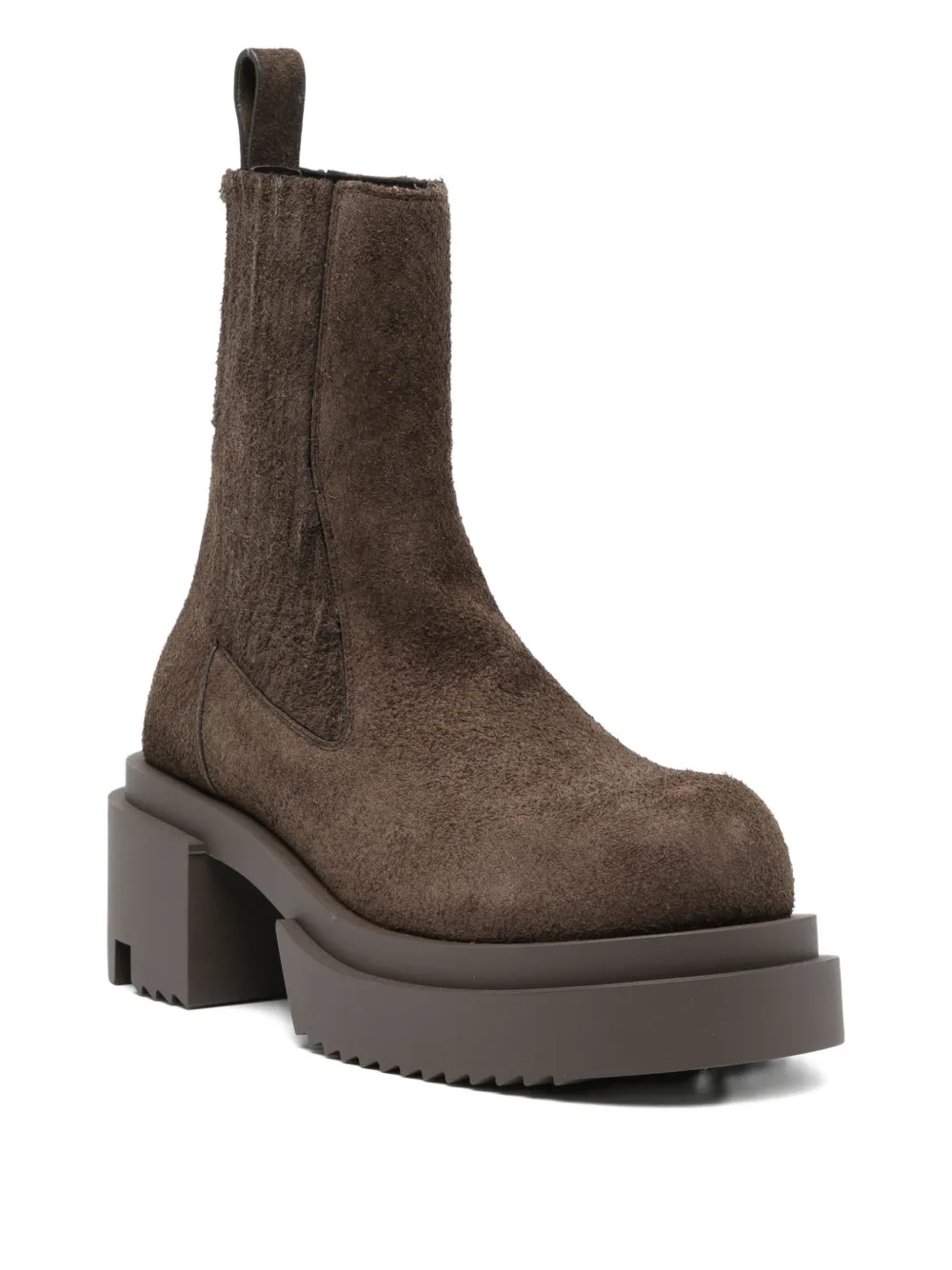 Rick Owens 70mm Beatle Bogun Boots In Brown