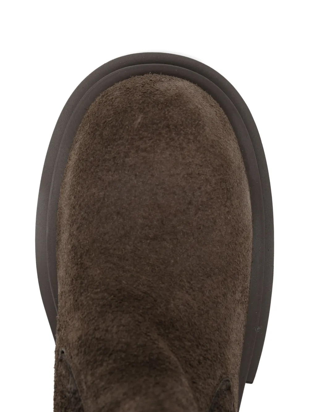 Rick Owens 70mm Beatle Bogun Boots In Brown
