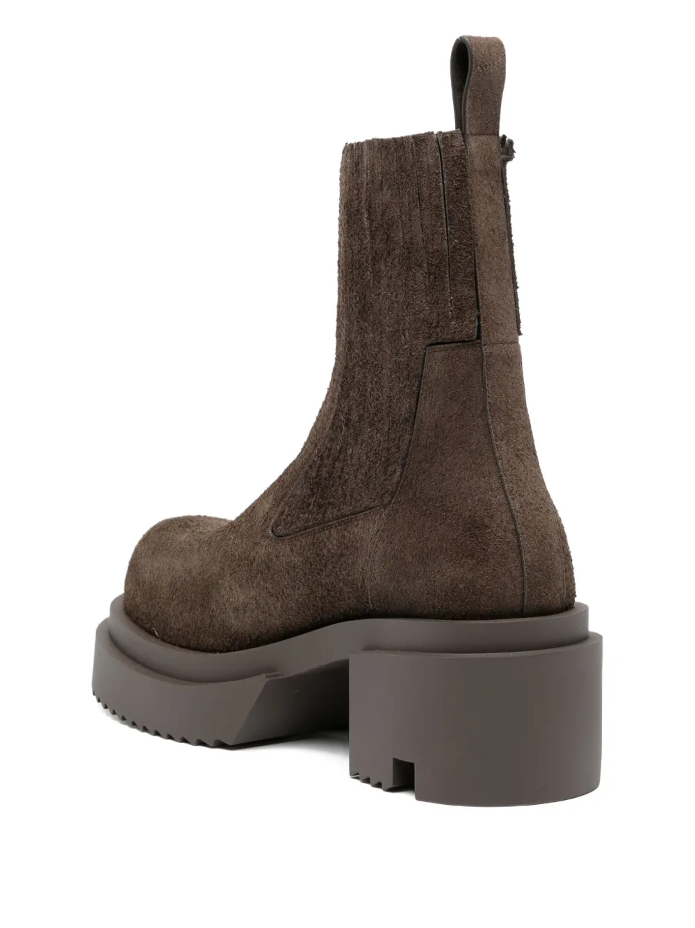 Rick Owens 70mm Beatle Bogun Boots In Brown