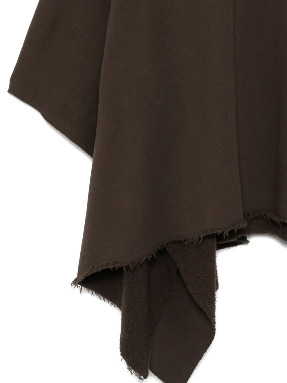 Rick Owens DRKSHDW Katoenen cape Bruin