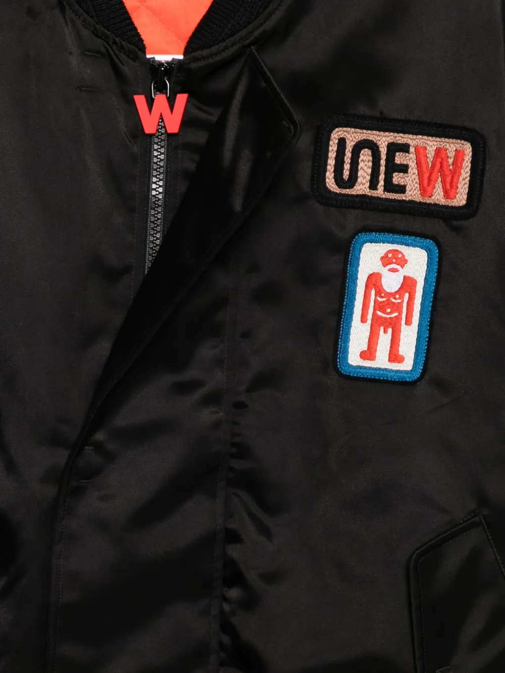Walter Van Beirendonck Beep Beep Bomber Jacket In Black