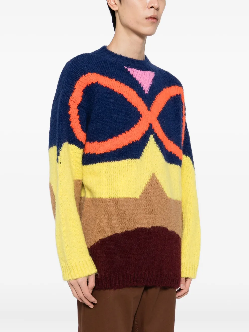 Walter Van Beirendonck Face Jumper In Multi