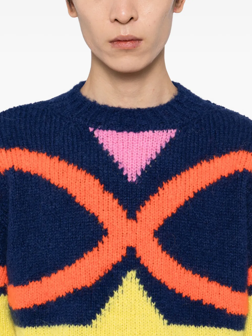 Walter Van Beirendonck Face Jumper In Multi