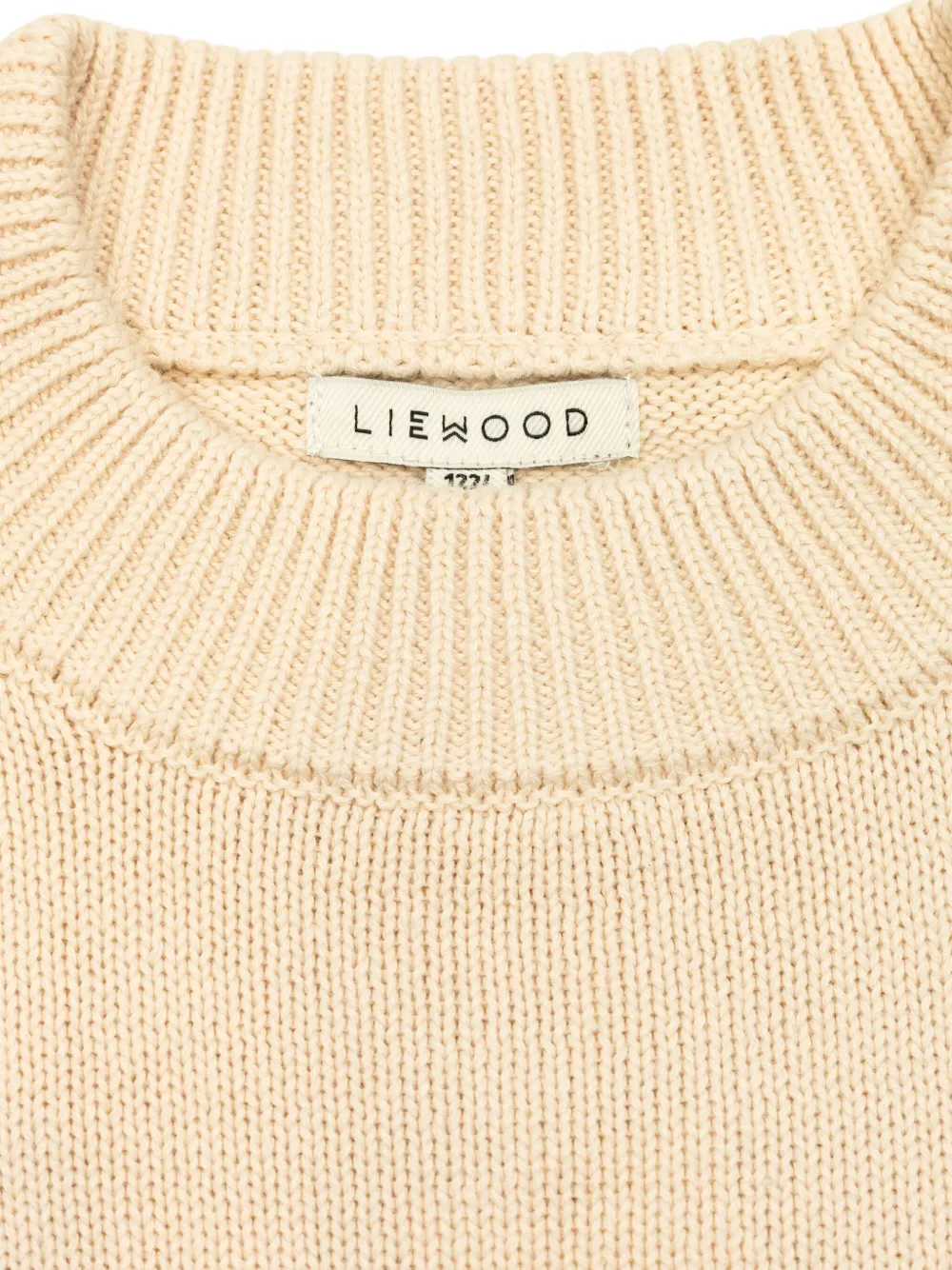 Liewood Sweater met borduurwerk en ronde hals Beige