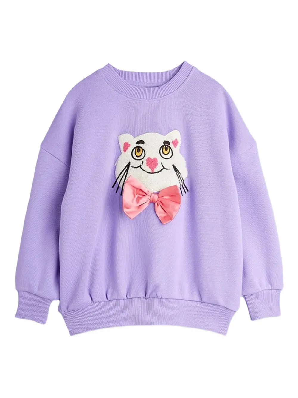 Mini Rodini sudadera con aplique de moño | morado | Image 1