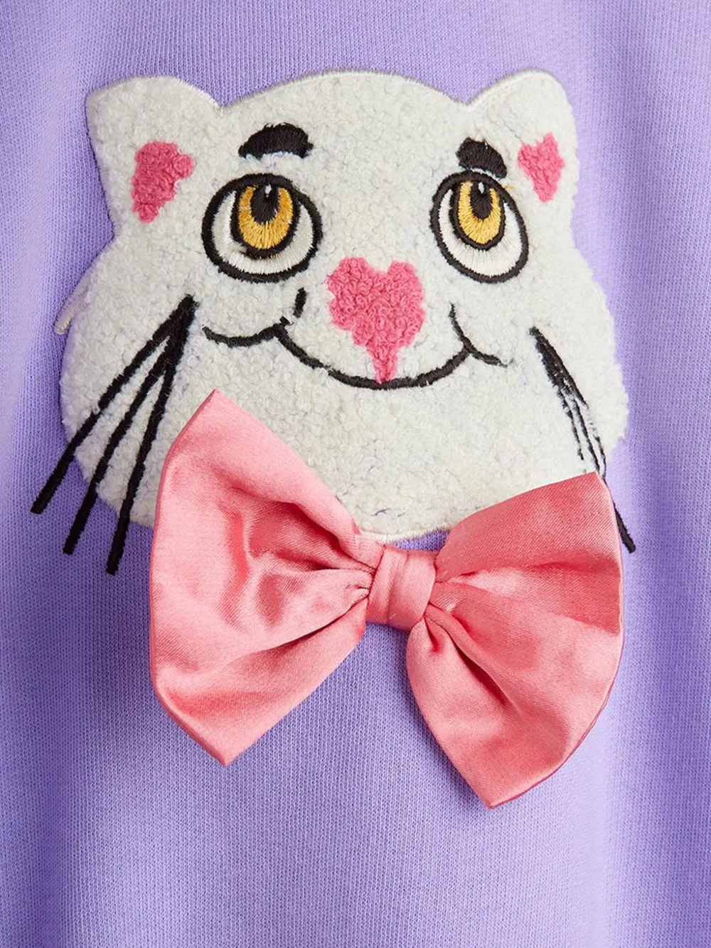 Mini Rodini Sweater met strik-applicatie Paars