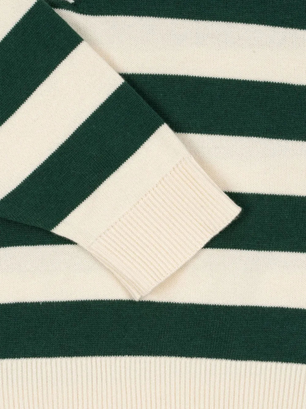 Konges Sløjd Gestreept poloshirt met borduurwerk Wit