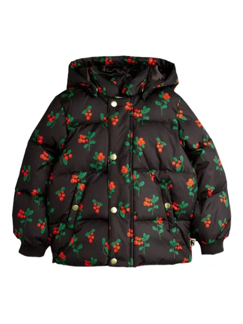 Mini Rodini chamarra con capucha y estampado floral