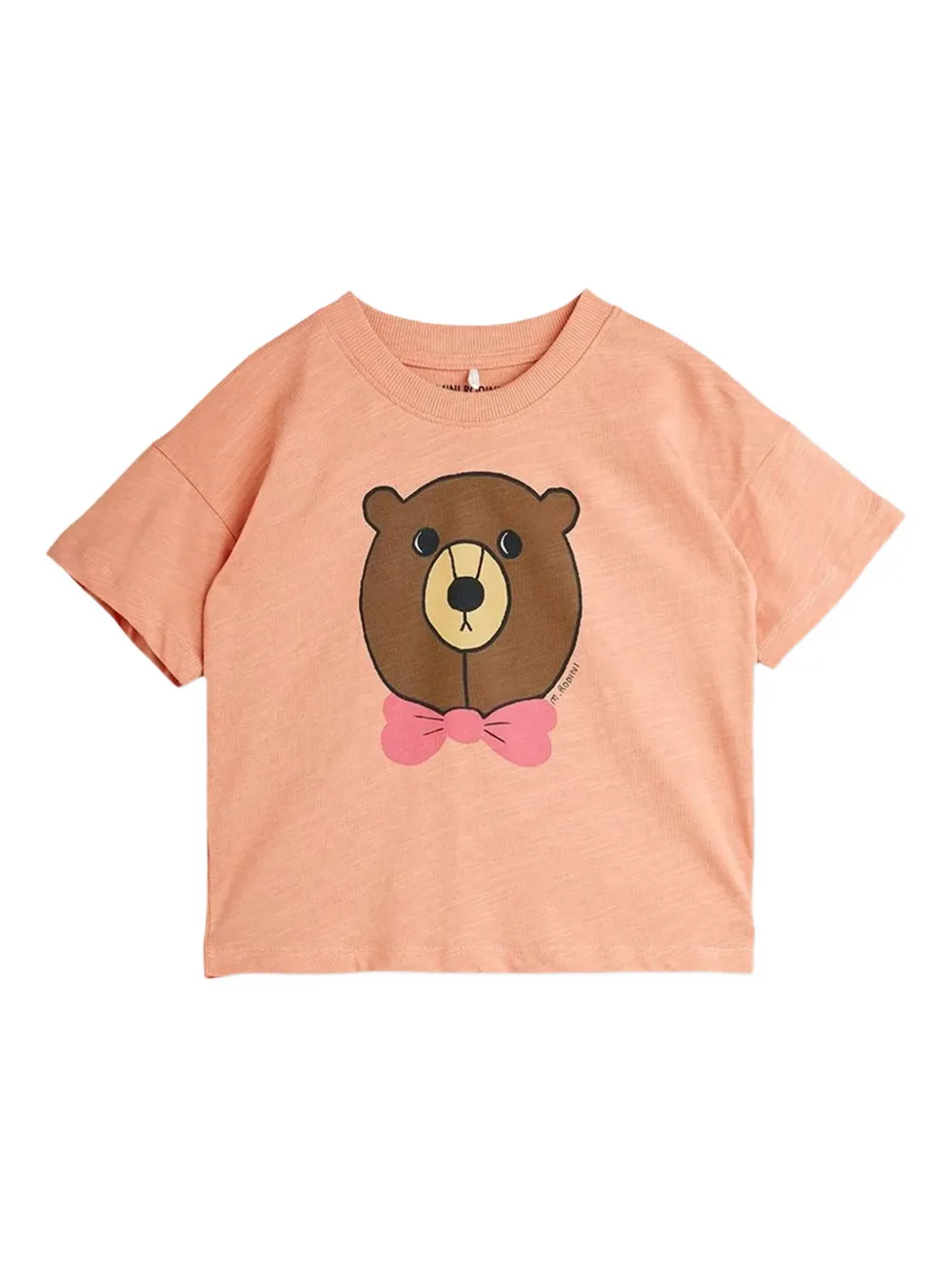Mini Rodini Bear T-shirt In Pink