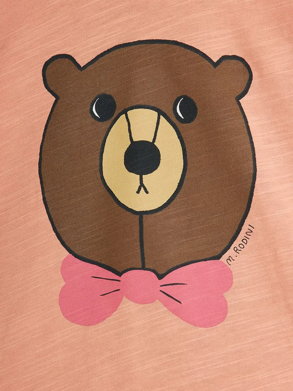 Mini Rodini Bear T-shirt In Pink