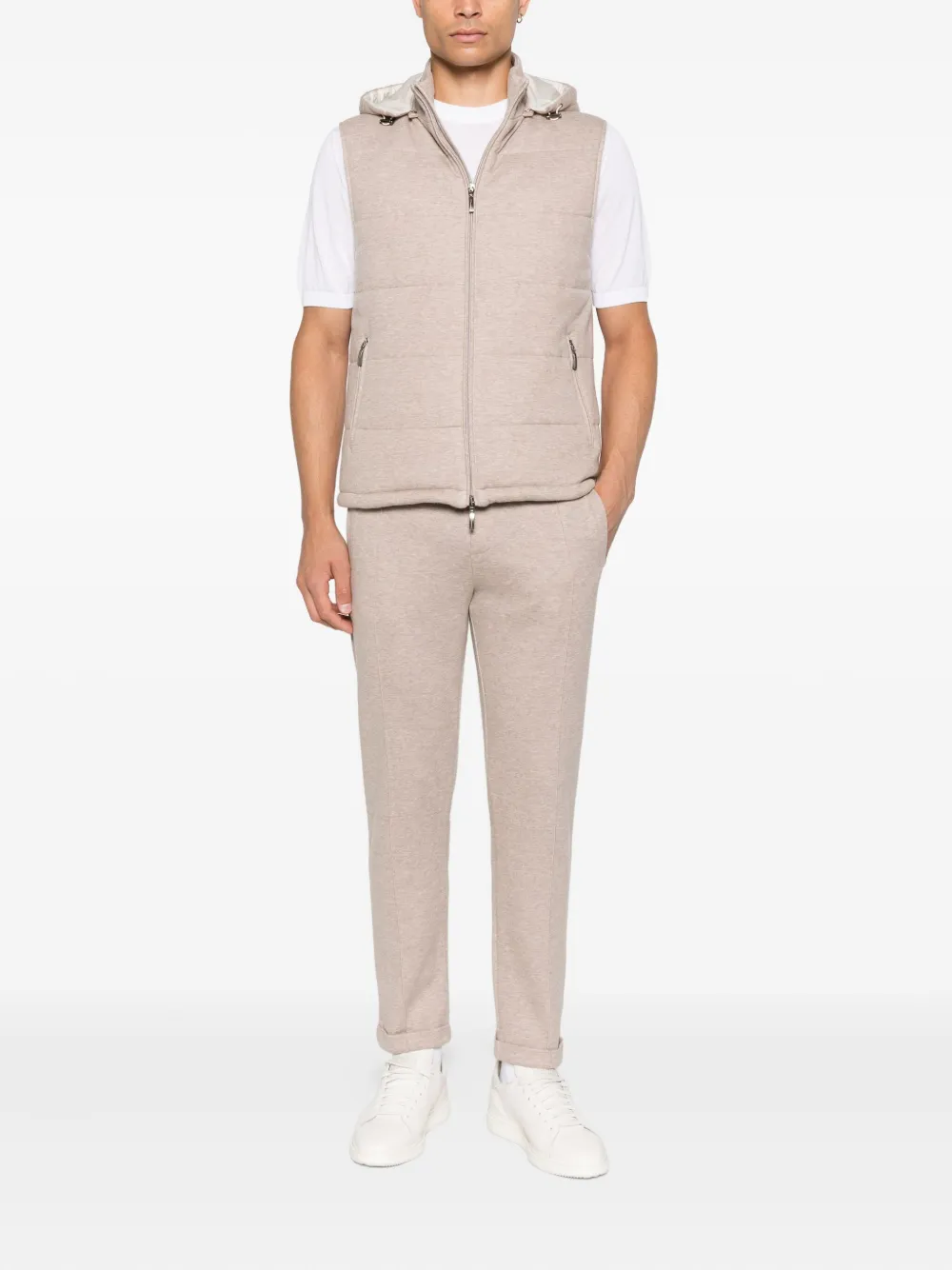 Doriani Cashmere T-shirt met ronde hals - Wit