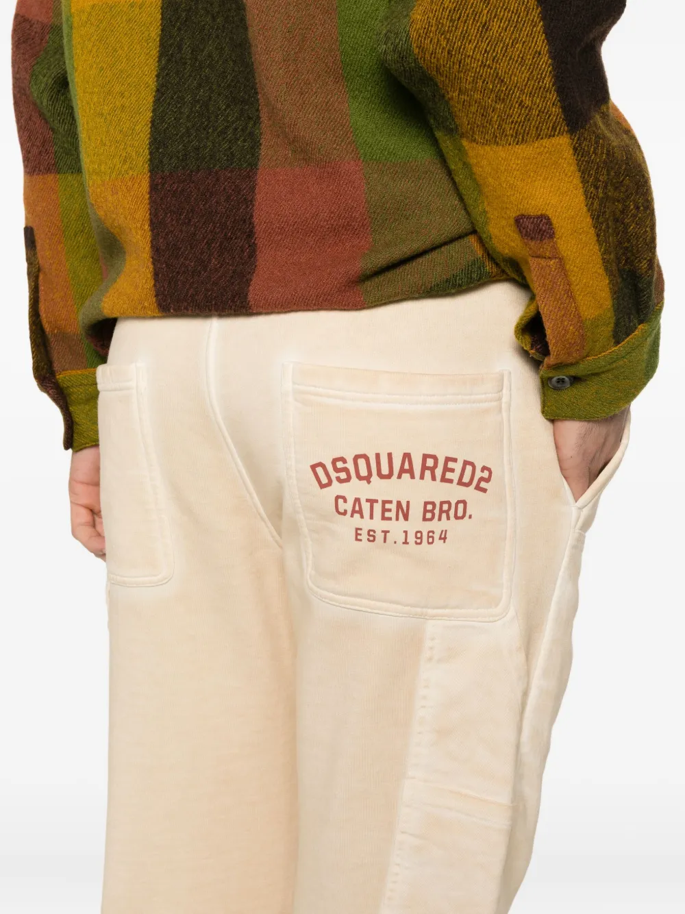DSQUARED2 Trainingsbroek met logoprint 104 LIGHT SAND