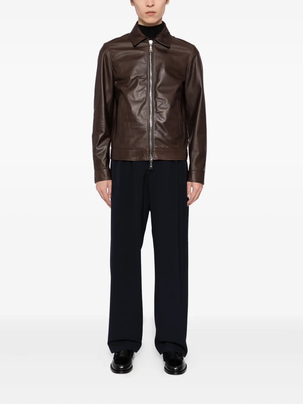 Tagliatore Jack met rits Bruin