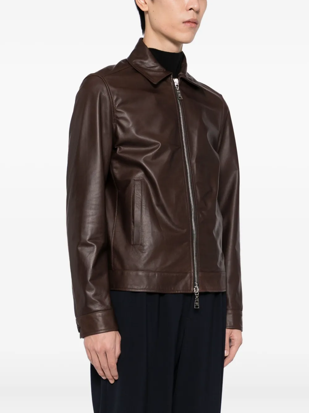 Tagliatore Jack met rits Bruin