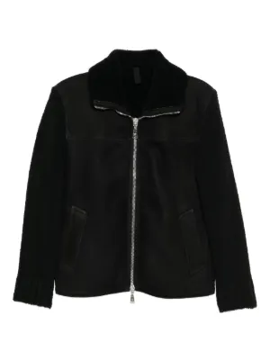 Emporio Armani レザージャケット | ブラック | FARFETCH JP