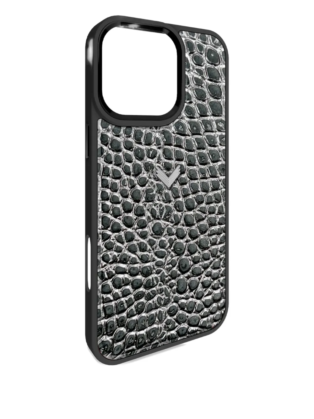 Velante Crocodile-texture Iphone 16 Pro Phone Case In Black