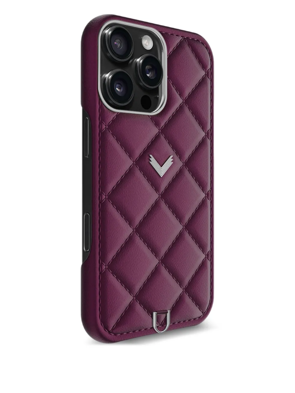 VELANTE quilted iPhone case | Purple | Image 1